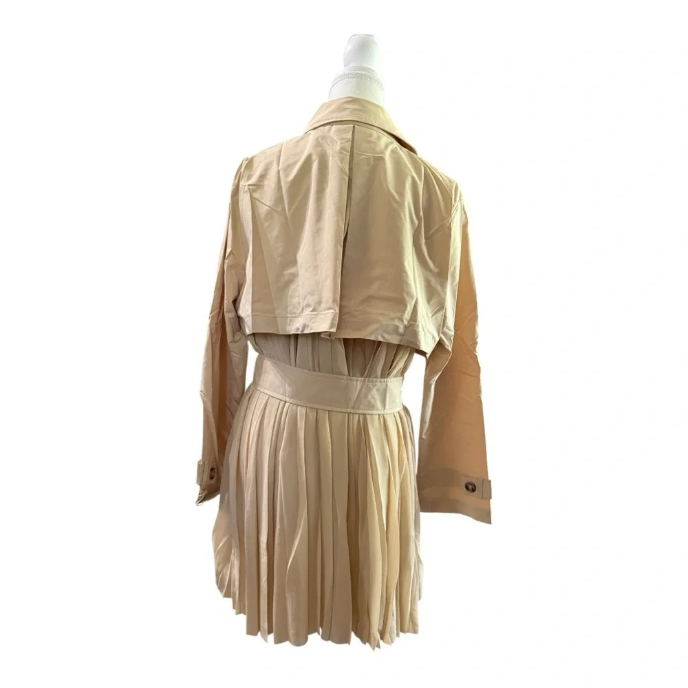 Wynne Layers Beige Trench Coat Jacket – Size L - Picture 3 of 7